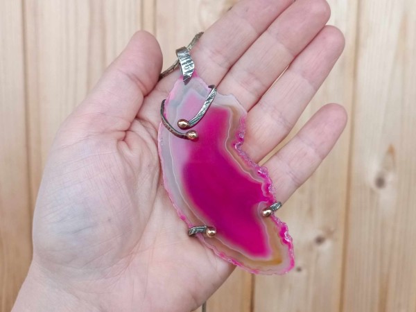 Pink agate