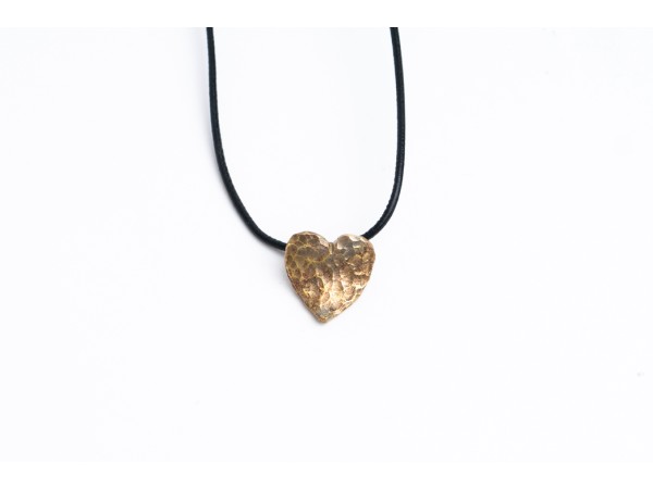 Minimalist bronze heart...