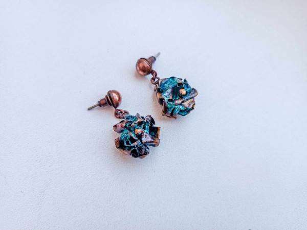 Vintage bronze flowers