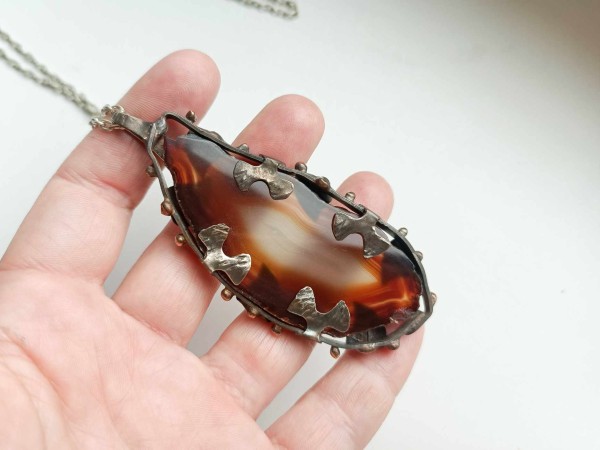 Wrapped brown agate